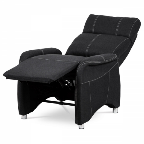 Polohovací relaxační TV křeslo s podnožkou tmavě šedé TV-5040 GREY2
